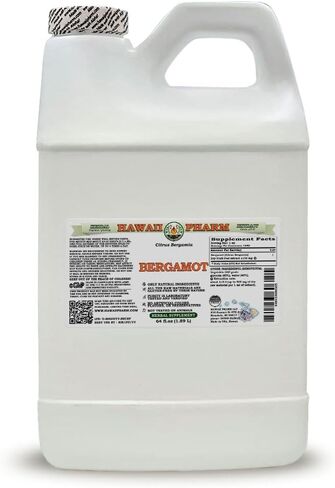 مستخلص سائل خالي من الكحول من البرغموت من هاواي فارم، البرغموت (الحمضيات البرغاميا) قشر الفواكه المجففة، مكمل عشبي طبيعي 2 أونصة in Kuwait