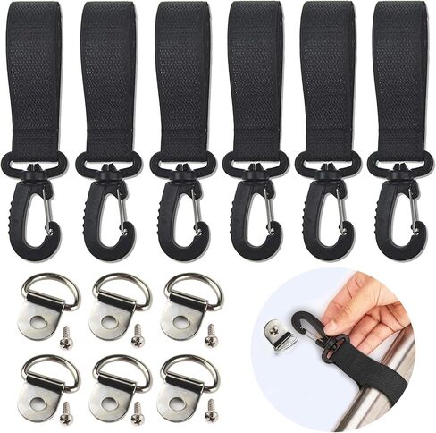 كاياك مجداف حامل مجداف مجلس الملحقات 6 قطعة + 6 قطعة D حلقة اكسسوارات قارب قابل للنفخ مجداف التخزين in Kuwait