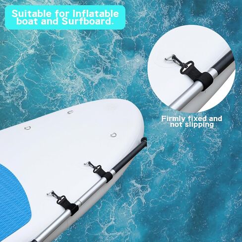 كاياك مجداف حامل مجداف مجلس الملحقات 6 قطعة + 6 قطعة D حلقة اكسسوارات قارب قابل للنفخ مجداف التخزين in Kuwait