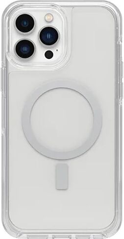 OtterBox IPhone 13 Pro Max & IPhone 12 Pro Max Symmetry Series+ Case - Clear, Ultra-Sleek, Snaps to MagSafe, Raised Edges Protect Camera & Screen in Saudi Arabia