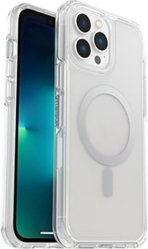 OtterBox IPhone 13 Pro Max & IPhone 12 Pro Max Symmetry Series+ Case - Clear, Ultra-Sleek, Snaps to MagSafe, Raised Edges Protect Camera & Screen in Saudi Arabia