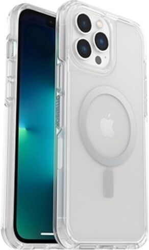 OtterBox IPhone 13 Pro Max & IPhone 12 Pro Max Symmetry Series+ Case - Clear, Ultra-Sleek, Snaps to MagSafe, Raised Edges Protect Camera & Screen in Saudi Arabia