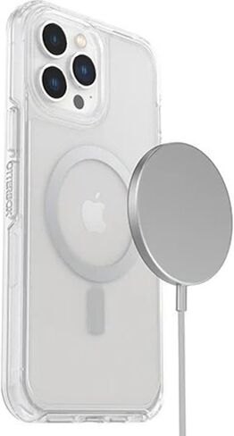 OtterBox IPhone 13 Pro Max & IPhone 12 Pro Max Symmetry Series+ Case - Clear, Ultra-Sleek, Snaps to MagSafe, Raised Edges Protect Camera & Screen in Saudi Arabia