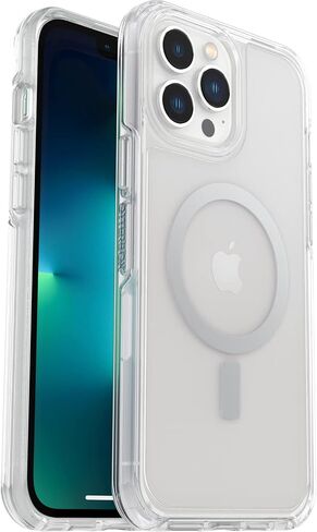 OtterBox IPhone 13 Pro Max & IPhone 12 Pro Max Symmetry Series+ Case - Clear, Ultra-Sleek, Snaps to MagSafe, Raised Edges Protect Camera & Screen in Saudi Arabia
