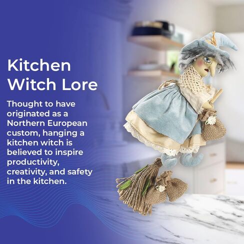 SAGEFINDS Enchanting Kitchen Witch, Good Luck Cooking Doll, Kitchen Home Decoration, 13" H in Saudi Arabia