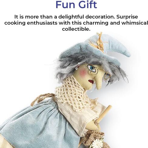 SAGEFINDS Enchanting Kitchen Witch, Good Luck Cooking Doll, Kitchen Home Decoration, 13" H in Saudi Arabia