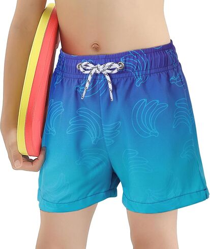 American Trends Boys Swim Trunks with Compression Liner Swim Shorts Quick Dry Swimsuit Swimwear Bathing Suit Beach Short in Saudi Arabia