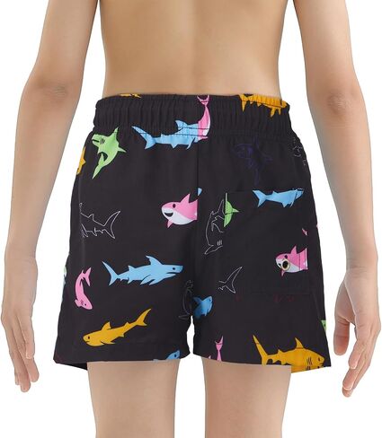 American Trends Boys Swim Trunks with Compression Liner Swim Shorts Quick Dry Swimsuit Swimwear Bathing Suit Beach Short in Saudi Arabia