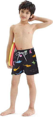American Trends Boys Swim Trunks with Compression Liner Swim Shorts Quick Dry Swimsuit Swimwear Bathing Suit Beach Short in Saudi Arabia