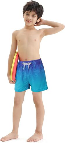 American Trends Boys Swim Trunks with Compression Liner Swim Shorts Quick Dry Swimsuit Swimwear Bathing Suit Beach Short in Saudi Arabia