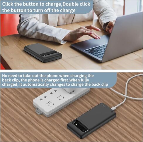 10000mAh Battery Case for Google Pixel 6 Pro 6.7", Strong Slim Portable Protective Extended Charger Cover with Wireless Charging in Saudi Arabia