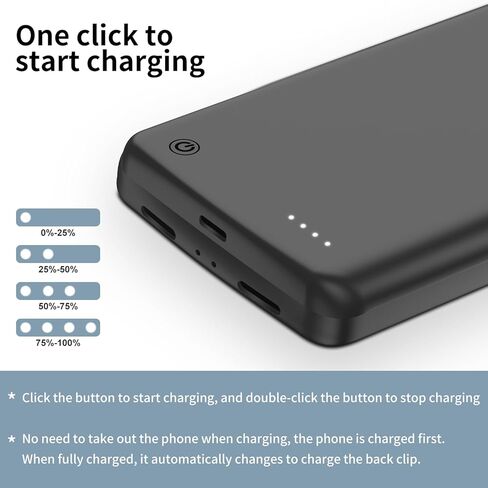 10000mAh Battery Case for Google Pixel 6 Pro 6.7", Strong Slim Portable Protective Extended Charger Cover with Wireless Charging in Saudi Arabia