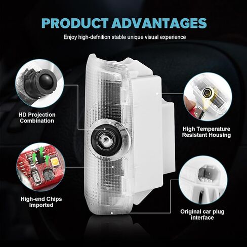 4 قطع شعار أضواء الباب لإنفينيتي، مصباح الترحيب LED لجهاز العرض، ضوء ظل الشبح لـ Q50/60/60S/70 QX50/56/60/70/80 G25/37 EX25/35/37 FX35/37/45/50 M25/35 /37/45/56 اكسسوارات السيارات in Kuwait