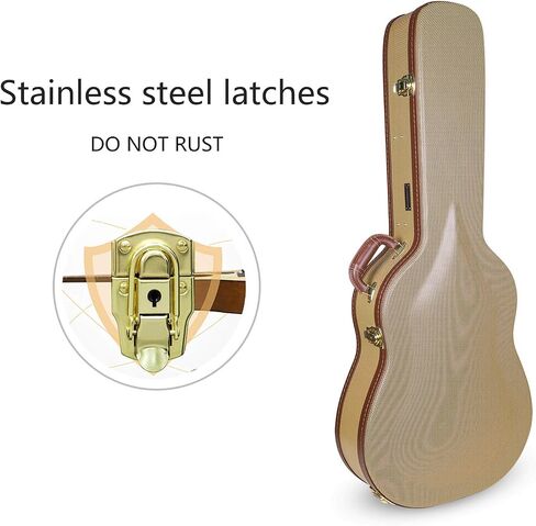 Crossrock Electric Case fits 16" Lower Bout Hollow-Body Archtop Guitars-Black (CRW620JA16BK) in Saudi Arabia