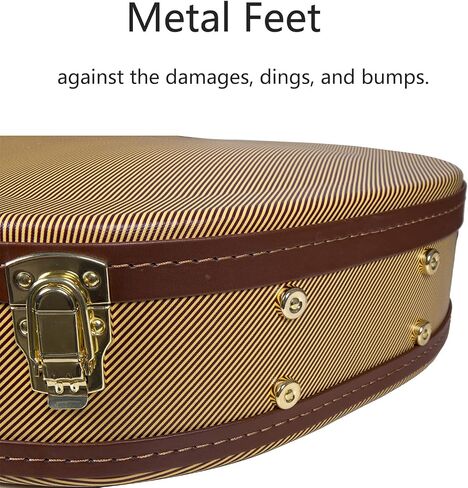 Crossrock Electric Case fits 16" Lower Bout Hollow-Body Archtop Guitars-Black (CRW620JA16BK) in Saudi Arabia