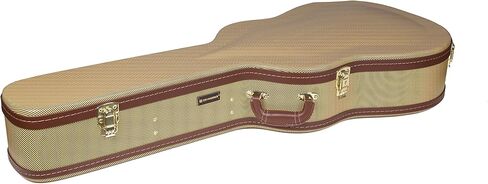 Crossrock Electric Case fits 16" Lower Bout Hollow-Body Archtop Guitars-Black (CRW620JA16BK) in Saudi Arabia