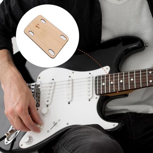 3pcs Guitar Neck Shims, Solid Maple Wood Guitar Neck Shim Protection 0.25, 0.5 and 1 Degree Guitar Neck Plate Tool for Guitar Bass Repairment in Saudi Arabia