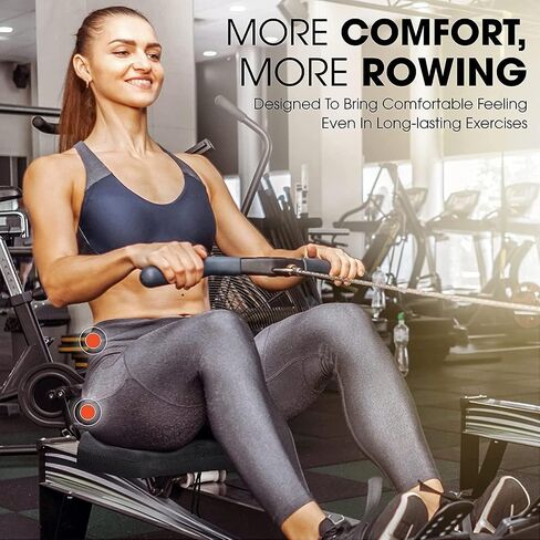 Yes4All Rowing Machine Seat Cushion Good with Non-Slip, Silicon Cooling Gel Seat Cover, Groove Design, Custom Fit Comfort in Saudi Arabia