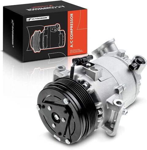 A-Premium A/C AC Compressor with Clutch Compatible with Chevrolet Colorado 2.5L 2015-2021, Equinox 1.5L 2018-2021, GMC Canyon 2.5L 2015-2021, Terrain 1.5L 2018-2021, CVC Style, 5 Grooves in Saudi Arabia