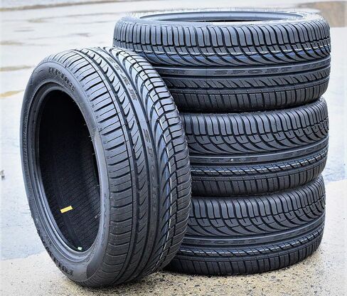 مجموعة من 4 (أربعة) إطارات شعاعية لأداء سيارة الركاب Fullway HP108 لجميع المواسم - 185/60R14 185/60/14 185/60-14 82H نطاق التحميل SL 4-Ply BSW جدار جانبي أسود UTQG 380AA in Saudi Arabia
