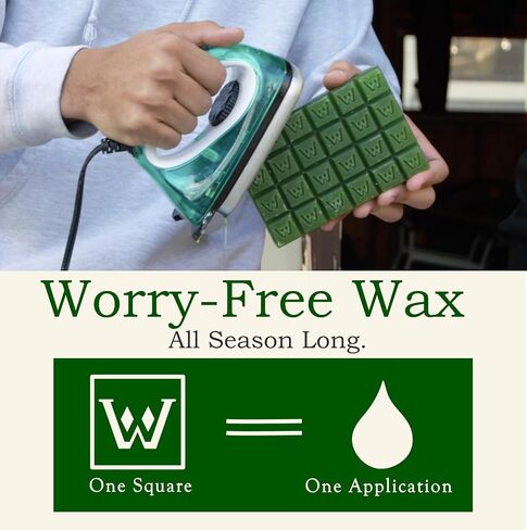 All-Temperature Ski & Snowboard Wax - 360g Eco-Friendly Block for Fast Gliding - Easy Application, Hand-Poured in USA in Saudi Arabia
