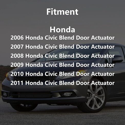 استبدال مشغل باب مزيج سخان HVAC 79140-SNA-A01 604-879 لعام 2006 2007 2008 2009 2010 2011 محرك سخان Honda Civic، محرك محرك رفرف فتحة تهوية سخان الهواء، وحدة مؤازرة سخان مزيج مكيف الهواء. in Saudi Arabia