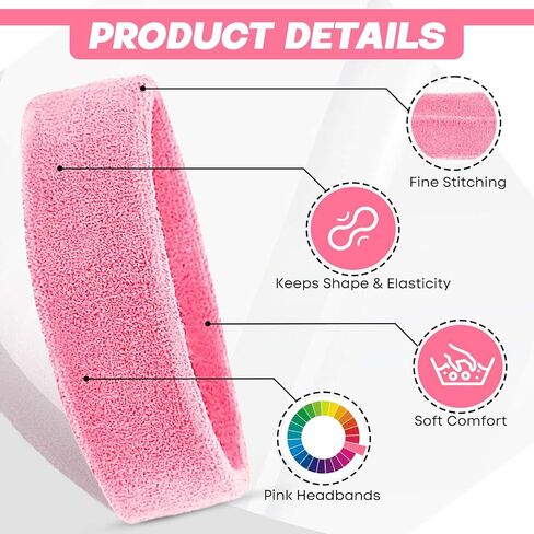 Sweatband Headbands for Men & Women Wristband Set Moisture Wicking Sports Hairband Athletic Towel Headbands Cotton Head Sweat Bands in Saudi Arabia