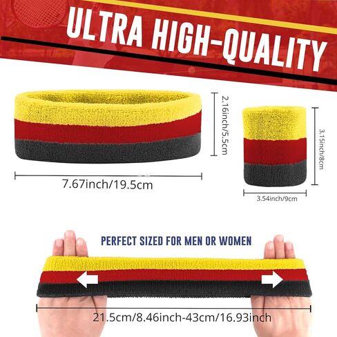 عصابات الرأس للرجال والنساء مجموعة معصمه للرطوبة فتل الرياضة رباط شعر رياضي منشفة عصابات رأس القطن العصابات العرق in Kuwait