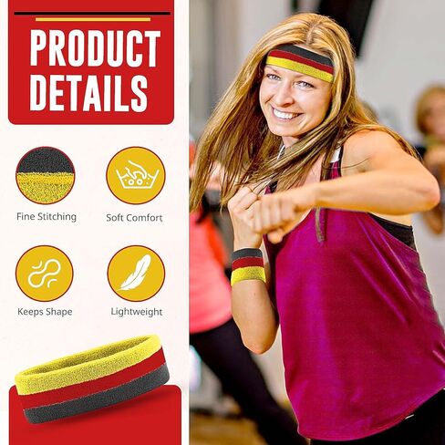 عصابات الرأس للرجال والنساء مجموعة معصمه للرطوبة فتل الرياضة رباط شعر رياضي منشفة عصابات رأس القطن العصابات العرق in Kuwait