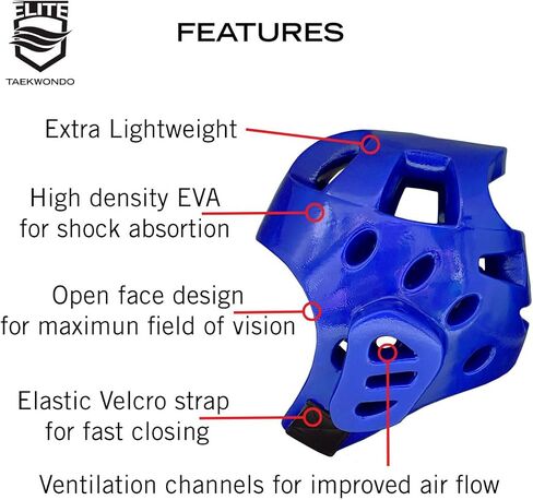 ELITE – Taekwondo Fighting Headgear for Kids & Adults (TKD Head Protectors) in Saudi Arabia