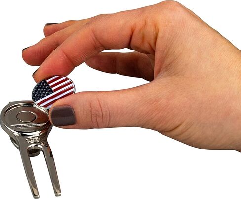 أداة إصلاح ديفوت للجولف مع علامة كروية - علم مغناطيسي - فولاذ عالي التحمل in Kuwait