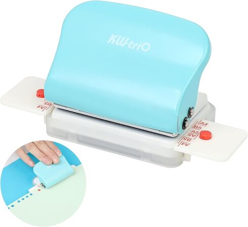 آلة تجليد صغيرة ذات 6 فتحات، آلة تجليد يدوية، آلة تجليد الكتب ذات السرج، آلة تجليد لفائف للمكتب المنزلي، ثقب 5 أوراق، لـ A4 30 فتحة B5 26 فتحة A5 20 فتحة in Kuwait