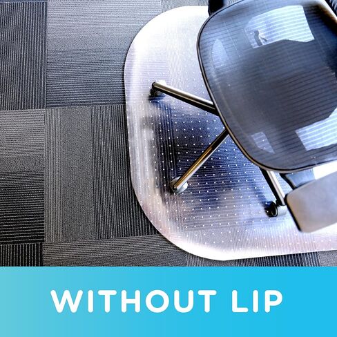 سجادة كرسي مكتب شفافة ذات شكل حديث 99.56 سم × 137.16 سم مع شفة للسجاد ذو الوبر المنخفض، صُنعت في الولايات المتحدة الأمريكية بواسطة Dimex، خالية من الفثالات (C5C5003G) in Kuwait