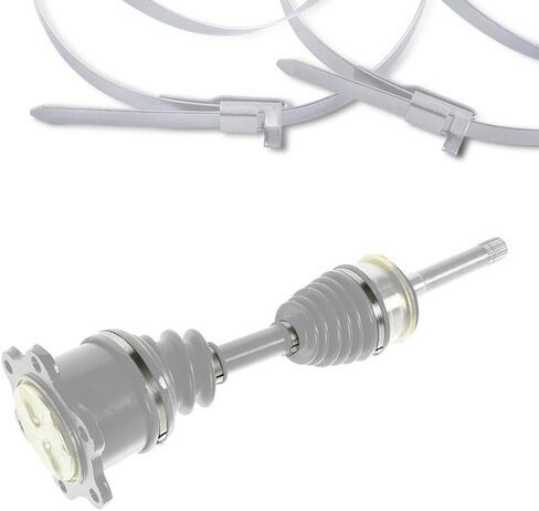 MIKKUPPA 8 قطع مشبك حزام التمهيد CV - 4 × 11 بوصة، 4 × 19 بوصة مشبك محرك عالمي قابل للتعديل من الفولاذ المقاوم للصدأ CV Boot Clamp in Saudi Arabia