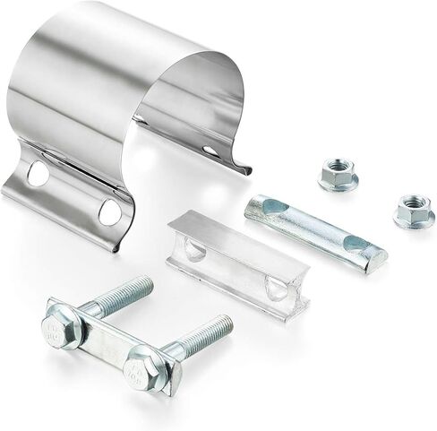 A-KARCK مشبك عادم بقطر 2.5 بوصة، مشبك بعقب مفصل 2.5 بوصة من الفولاذ المقاوم للصدأ يمنع التسربات (قطعتان) in Kuwait