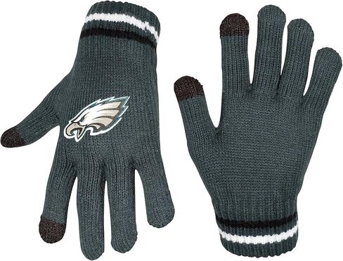 Ultra Game NFL Boys Girls Super Soft Winter Beanie Knit Hat with Extra Warm Touch Screen Gloves in Saudi Arabia