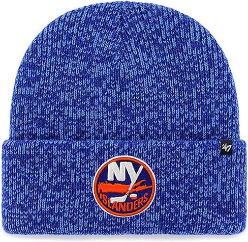 قبعة '47 New York Islanders للرجال والنساء من نسيج Brain Freeze المحبوك القابل للتمدد باللون الأزرق وشعار الفريق in Saudi Arabia