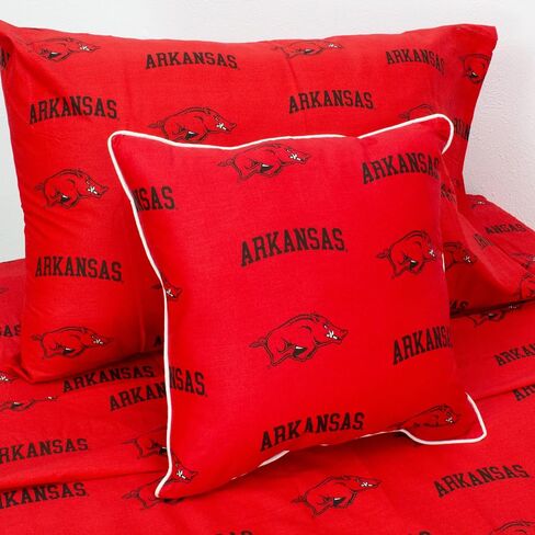 College Covers Pair Decorative Pillow, 2 Count (Pack of 1), Arkansas Razorbacks in Saudi Arabia