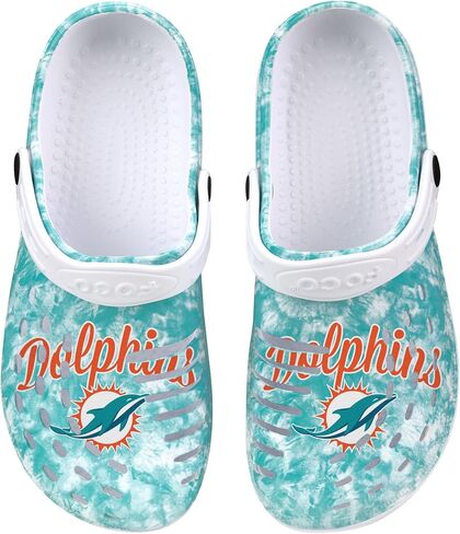 FOCO Miami Dolphins NFL للسيدات Cloudie Clog مع حزام in Saudi Arabia