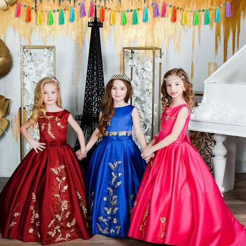 3 Pcs Colorful Rainbow Boho Tassel Garland Pom Pom Classroom Banner Decorative Wall for Thanksgiving Christmas Baby Show Birthday Party Bedroom Kids Nursery Decor Photography Prop in Kuwait