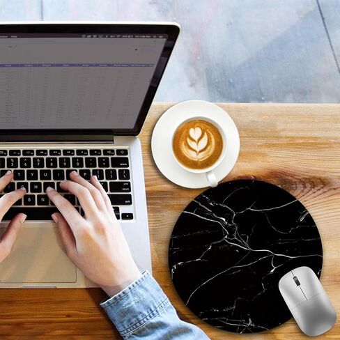 Funny Chicken Mouse Pad, Small Round Rooster Mouse Pads for Desk, Mini Travel Mousepad for Work Wireless Computer Laptop, Office Desk Accessories, 8.6 x 8.6 inch in Kuwait
