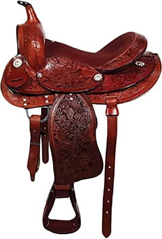 SILVERLINE 12" Premium Kids Leather Western Saddle in Saudi Arabia
