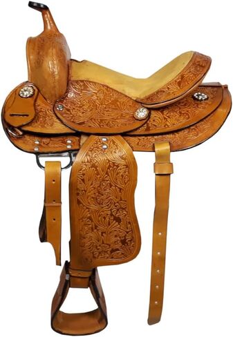 SILVERLINE 12" Premium Kids Leather Western Saddle in Saudi Arabia