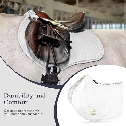 Harrison Howard Close Contact Saddle Pad Non-Slip Suede Outer Perfect for Use with Jumping Saddles in Saudi Arabia