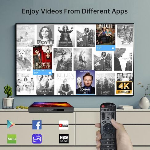 Android TV Box 4GB RAM 128GB ROM تمت ترقيته W2 Mali-G31 2.4G/5G Dual WiFi Bluetooth 4.2، مشغل الوسائط يدعم مقاطع الفيديو ثلاثية الأبعاد 4K UHD Android 12.0 USB 2.0 مع لوحة مفاتيح صغيرة بإضاءة خلفية لاسلكية in Kuwait