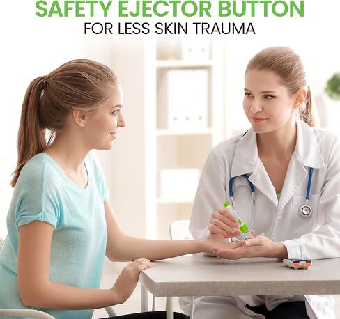 جهاز وخز مايكروليت مع كير تاتش 100 وخز علوي ملتوي متعدد الألوان 30 قياس in Kuwait