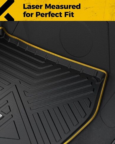 KYX Cargo Liner for 2016-2019 Hyundai Tucson (NOT Fit Hydrogen Fuel Cell Models), All-Weather Protection Custom Fit Rear Trunk Mat, Waterproof TPE Cargo Mat, SUV Trunk Liner, Car Accessories, Black in Saudi Arabia