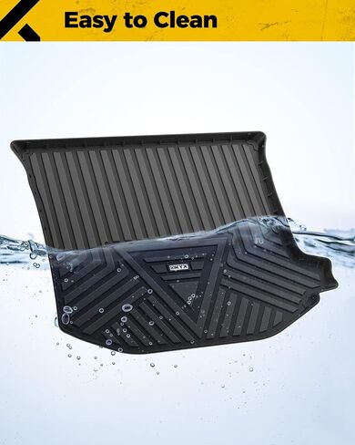 KYX Cargo Liner for 2016-2019 Hyundai Tucson (NOT Fit Hydrogen Fuel Cell Models), All-Weather Protection Custom Fit Rear Trunk Mat, Waterproof TPE Cargo Mat, SUV Trunk Liner, Car Accessories, Black in Saudi Arabia