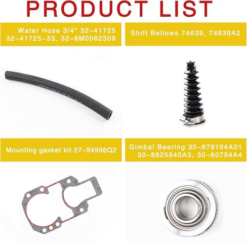30-803099T1 Transom ختم تحمل منفاخ طقم تصليح استبدال ل MerCruiser ألفا 1 Gen 2 ستيرن محرك منفاخ عدة in Kuwait