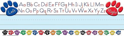 Teacher Created Resources Paw Print Name Plates and Accents Bundle in Saudi Arabia